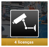 Licença de Axis Câmera Station para outras marcas de produtos IP - 4 licenças