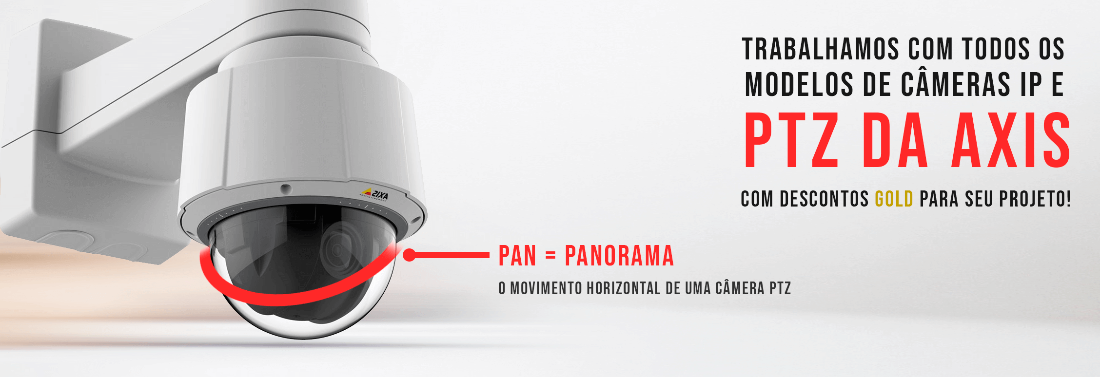 Câmeras PTZ Axis Communications - Pan