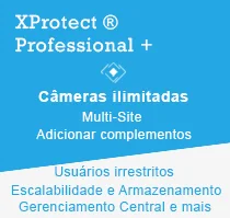 Milestone Licença Professional + com câmeras ilimitadas e mais