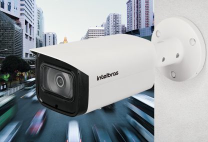 Câmera Intelbras IP Bullet de 8 MP com IA VIP 7860 Z IA FT