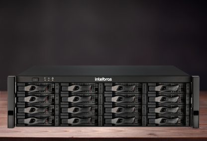 Storage Empresarial Intelbras para até 16 HDs SVS 7016 R FT